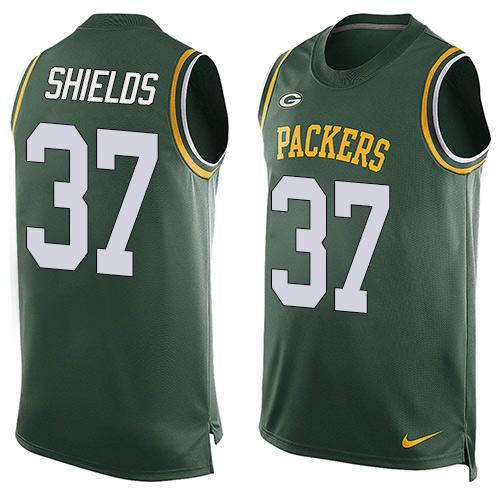  Packers #37 Sam Shields Green Team Color Men's Stitched NFL Limited Tank Top Jersey
